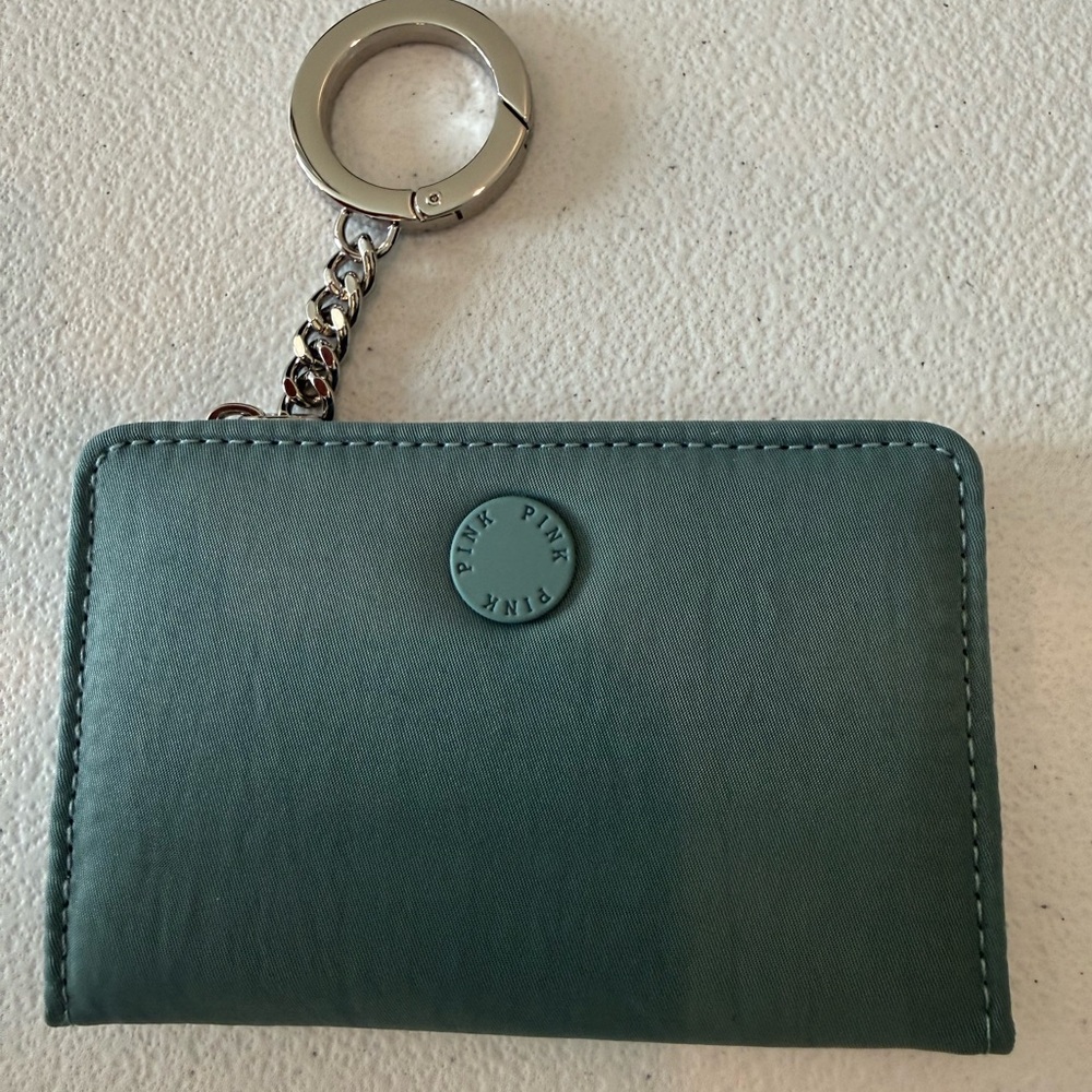 Victoria's Secret Teal Wallet Keychain